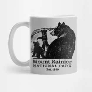 Mount Rainier National Park Bear Playful Cubs Mug